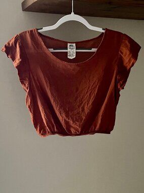 Cotton Flower Clothing Frida Top - Rust | NWOT